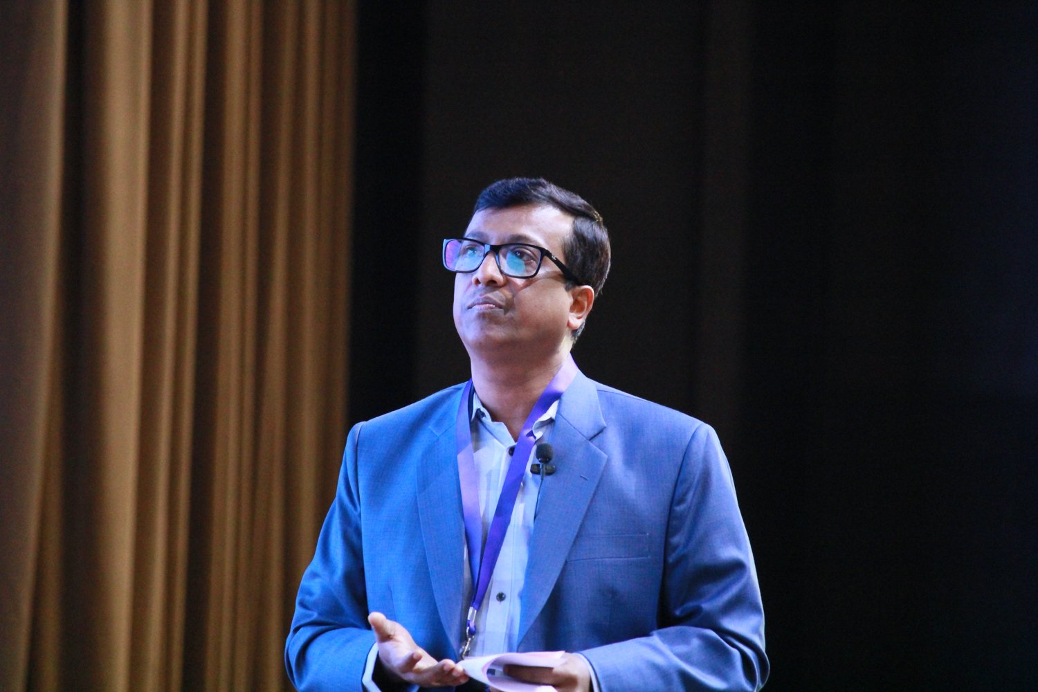 Avijit Patra delivering the security keynote at Google Cloud Community Days Kolkata 2023
