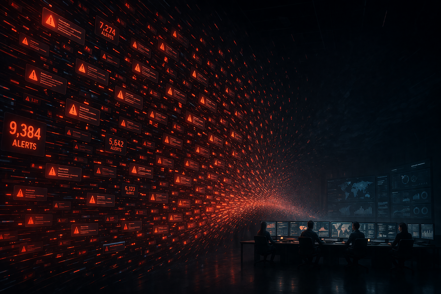 Wall of security alerts vs analyst capacity - the Burnout Zone